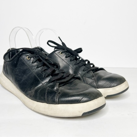 Cole Haan Black Leather Sneaker Size 9 Men’s - Picture 1 of 5